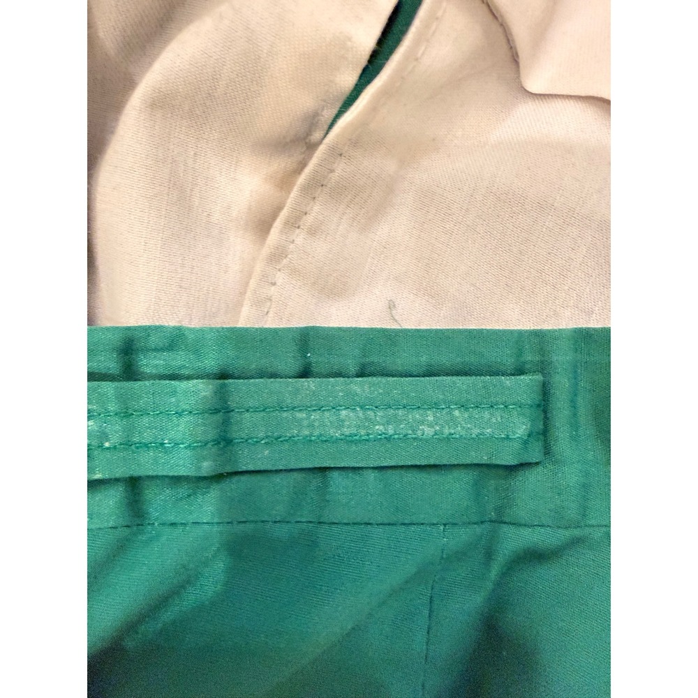Size 34 vintage Higgins green golf flat front pants classic side buckle waist - Picture 4 of 4